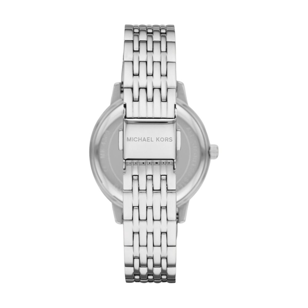 Michael Kors Melissa MK4370 33mm Women's Quartz Watch – Sunray Silver with Silver Stainless Steel Bracelet