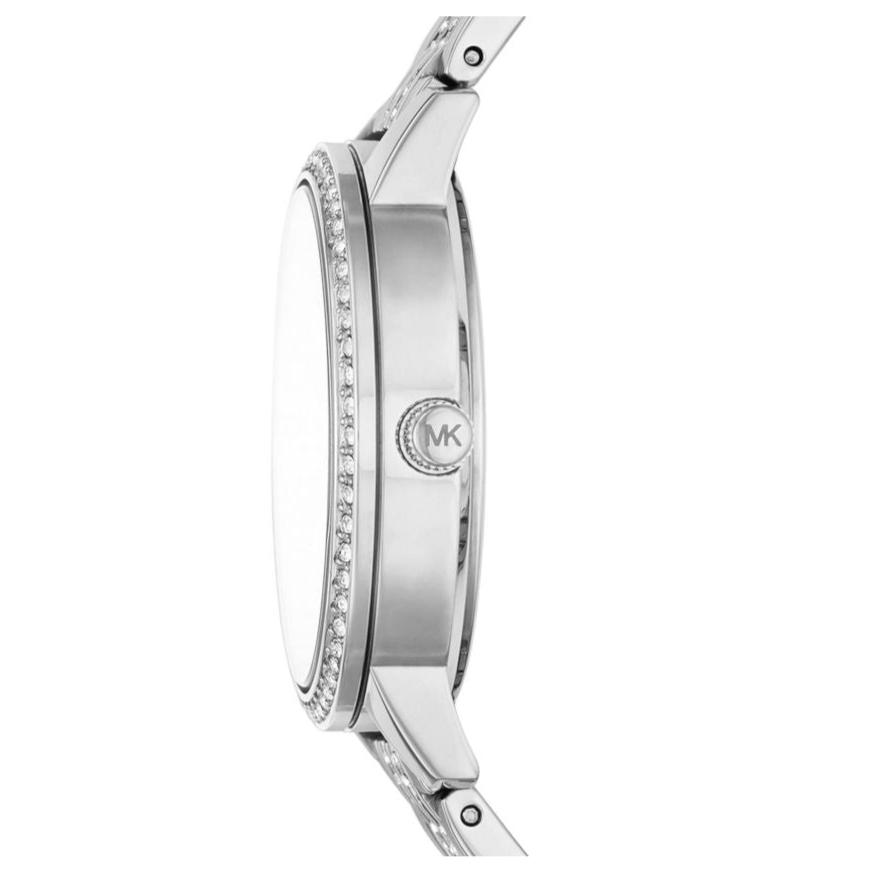 Michael Kors Melissa MK4370 33mm Women's Quartz Watch – Sunray Silver with Silver Stainless Steel Bracelet