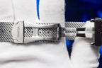 Omega Seamaster 43mm Master Quality Watch – Blue Dial, Blue Bezel & Stainless Steel Mesh Bracelet