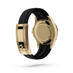 Rolex Yacht-Master II Master Quality Watch – Gold-Tone Case, Black Dial & Oysterflex Rubber Strap