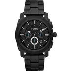 Fossil Machine FS4552 45mm Men’s Chronograph Watch – Black Dial & Black Stainless Steel Bracelet