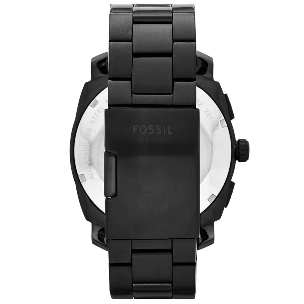 Fossil Machine FS4552 45mm Men’s Chronograph Watch – Black Dial & Black Stainless Steel Bracelet