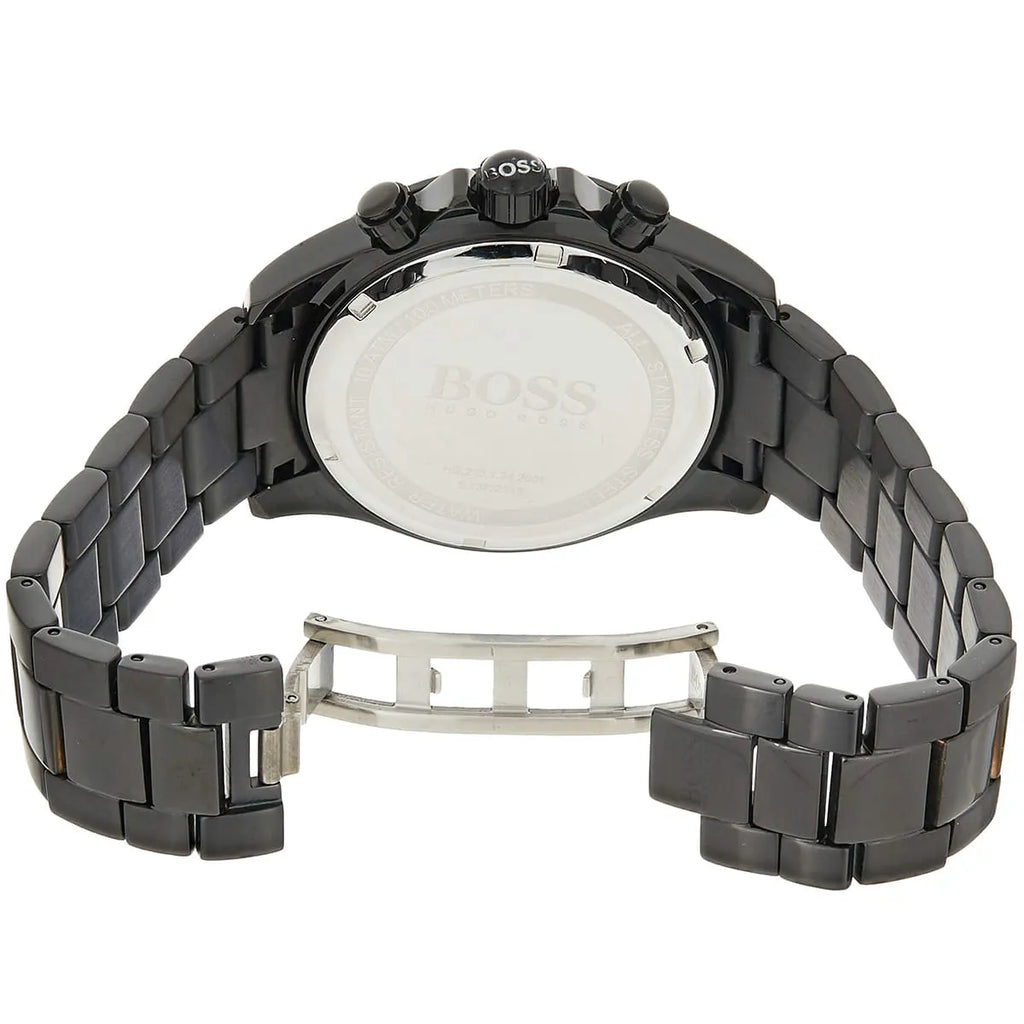 Hugo Boss Ikon 1512961 44mm Men’s Chronograph Watch – Black Dial & Stainless Steel Bracelet