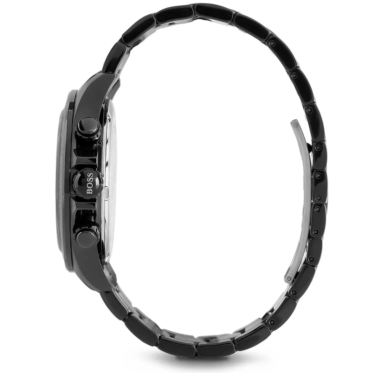 Hugo Boss Ikon 1512961 44mm Men’s Chronograph Watch – Black Dial & Stainless Steel Bracelet