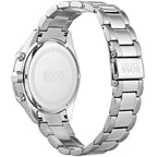 Hugo Boss Ikon 1512962 44mm Men’s Chronograph Watch – Silver Dial & Silver-tone Stainless Steel Link Bracelet