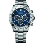 Hugo Boss Ikon 1512963 44mm Men’s Chronograph Watch – Blue Dial & Silver-tone Stainless Steel Link Bracelet