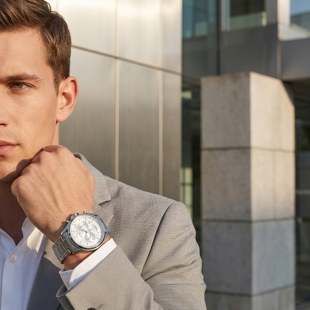 Hugo Boss Driver 1513039 44mm Men’s Quartz Watch – Silver Dial & Silver-tone Stainless Steel Link Bracelet