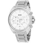Hugo Boss Driver 1513039 44mm Men’s Quartz Watch – Silver Dial & Silver-tone Stainless Steel Link Bracelet