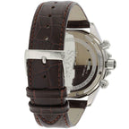 Hugo Boss Ikon 1513175 44mm Men’s Chronograph Watch – White Dial & Brown Genuine Leather Strap