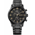 Hugo Boss Aeroliner 1513275 44mm Men’s Chronograph Watch – Black Dial & Stainless Steel Bracelet