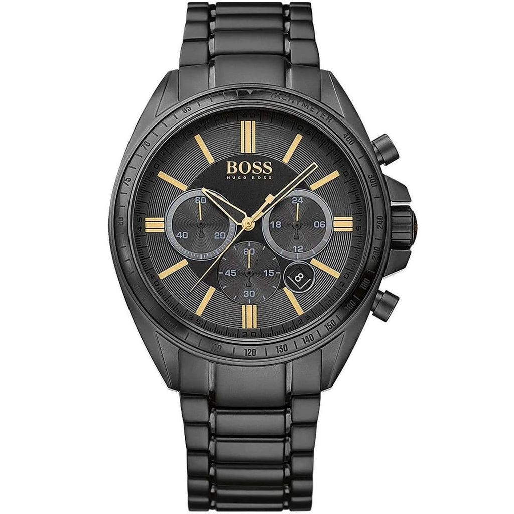 Hugo Boss Driver 1513277 44mm Men’s Chronograph Watch – Black Dial & Stainless Steel Bracelet