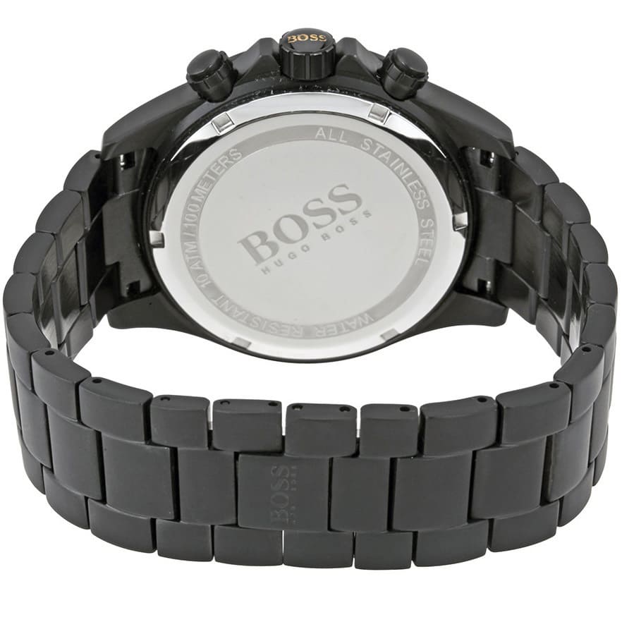 Hugo Boss Ikon 1513278 44mm Men’s Chronograph Watch – Black Dial & Stainless Steel Bracelet