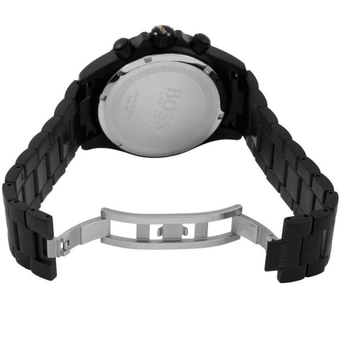 Hugo Boss Ikon 1513278 44mm Men’s Chronograph Watch – Black Dial & Stainless Steel Bracelet