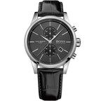Hugo Boss Jet 1513279 41mm Men’s Chronograph Watch – Black Dial & Black Genuine Leather Strap