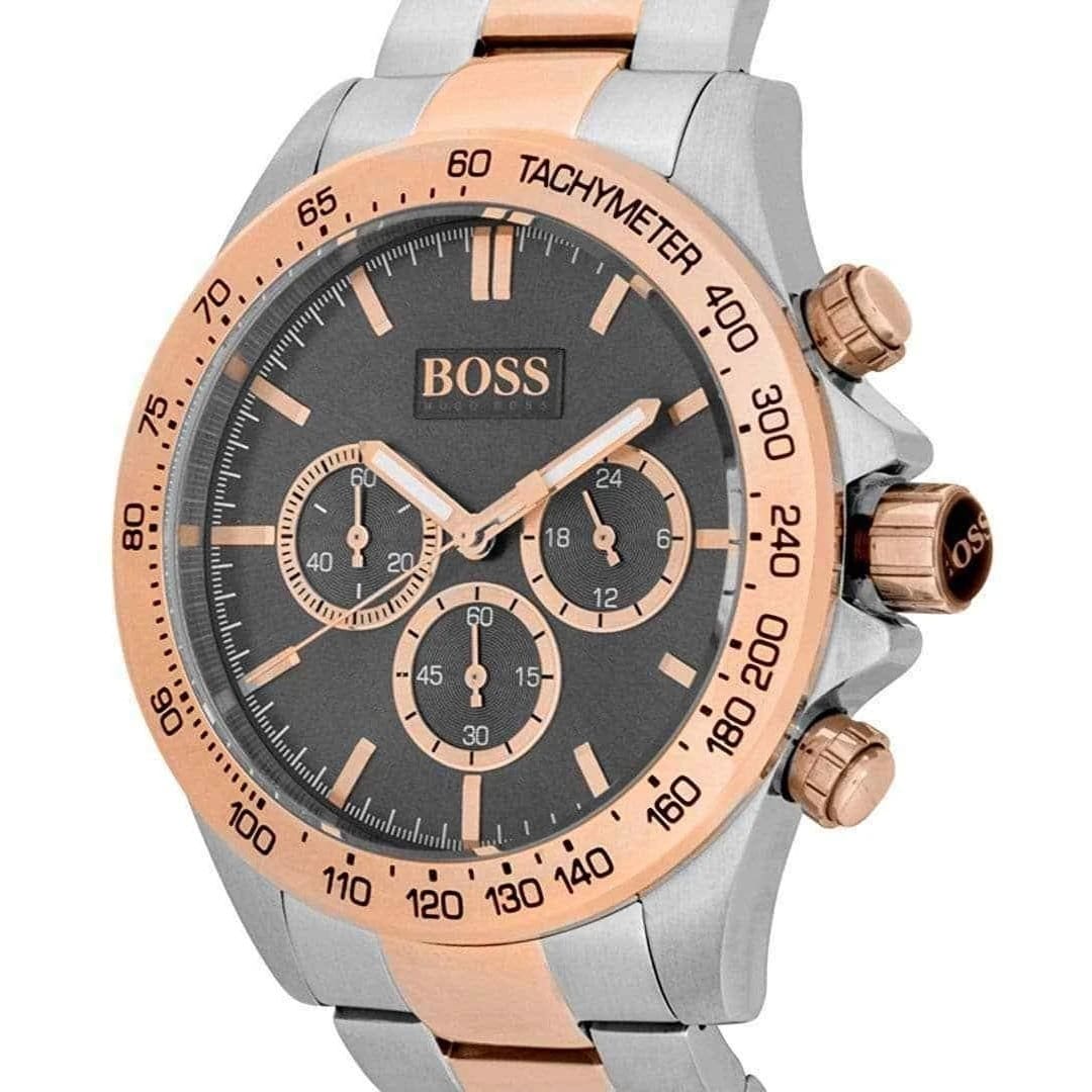 Hugo Boss Ikon 1513339 44mm Men’s Chronograph Watch – Grey Dial & Stainless Steel Bracelet