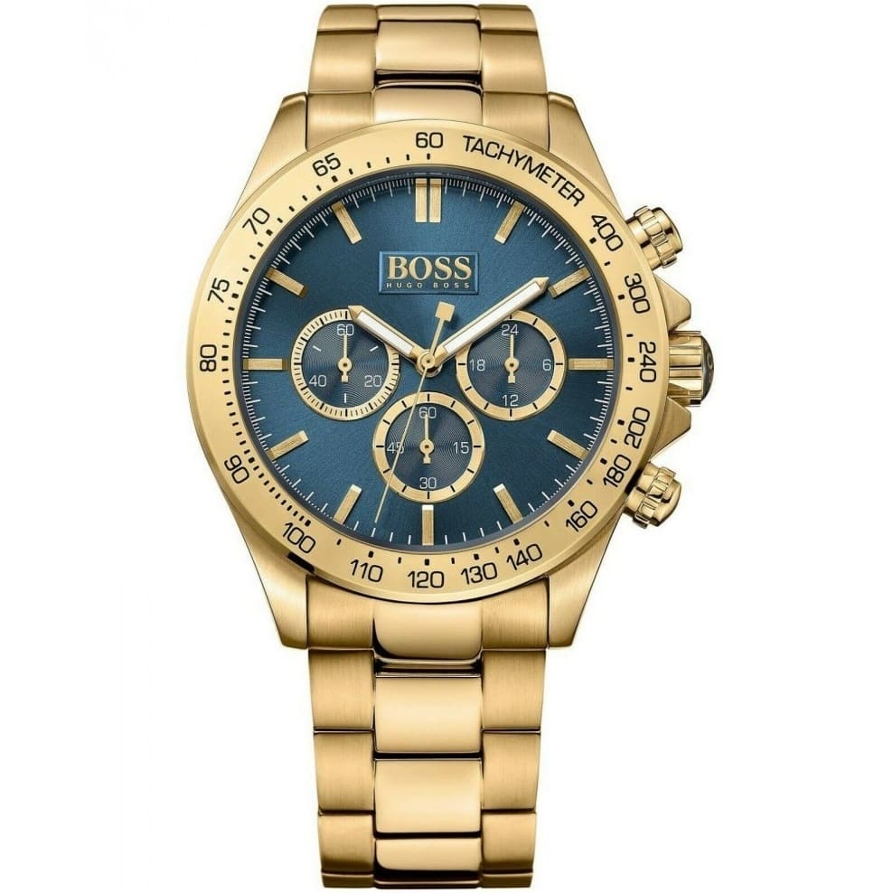 Hugo Boss Ikon 1513340 44mm Men’s Chronograph Watch – Blue Dial & Stainless Steel Bracelet