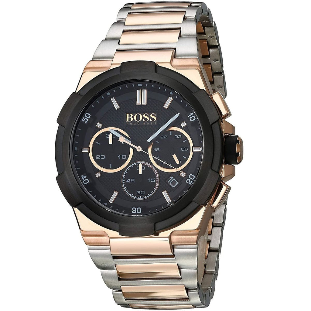 Hugo Boss Supernova 1513358 46mm Men’s Chronograph Watch – Black Dial & Stainless Steel Bracelet