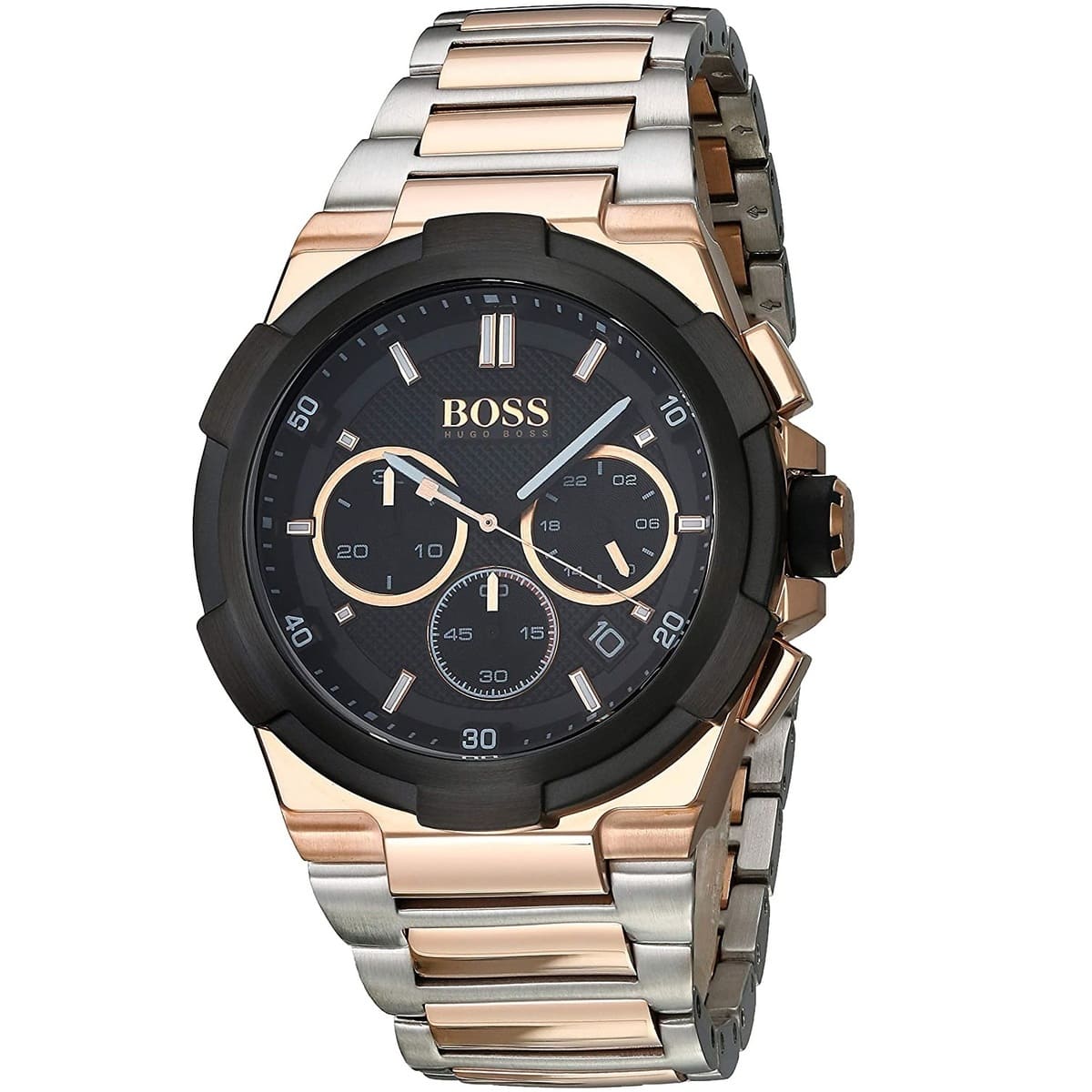 Hugo Boss Supernova 1513358 46mm Men’s Chronograph Watch – Black Dial & Stainless Steel Bracelet