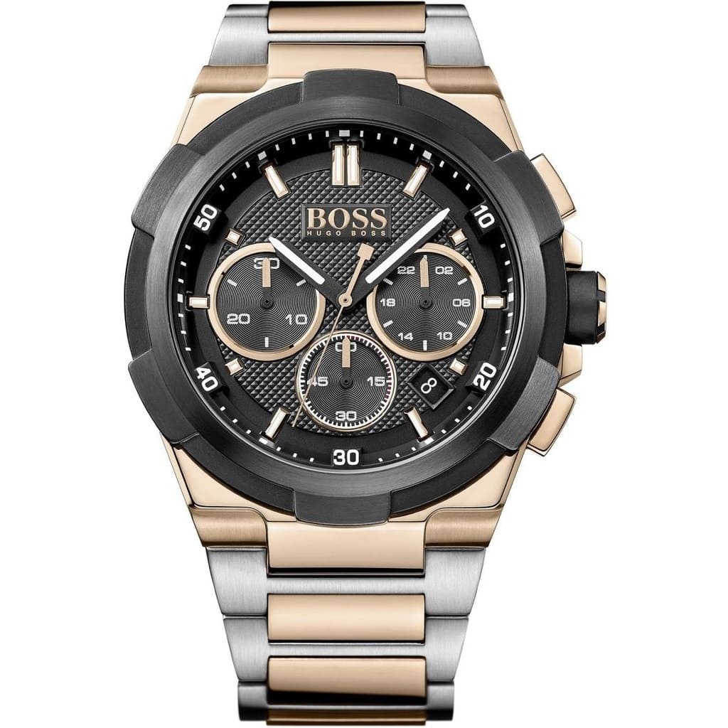 Hugo Boss Supernova 1513358 46mm Men’s Chronograph Watch – Black Dial & Stainless Steel Bracelet