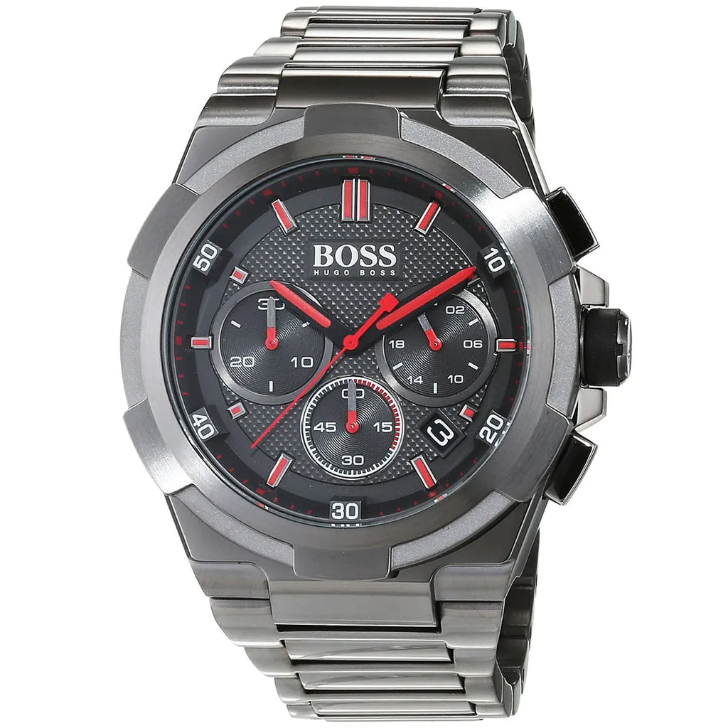 Hugo Boss Supernova 1513361 46mm Men’s Chronograph Watch – Gray Dial & Stainless Steel Bracelet