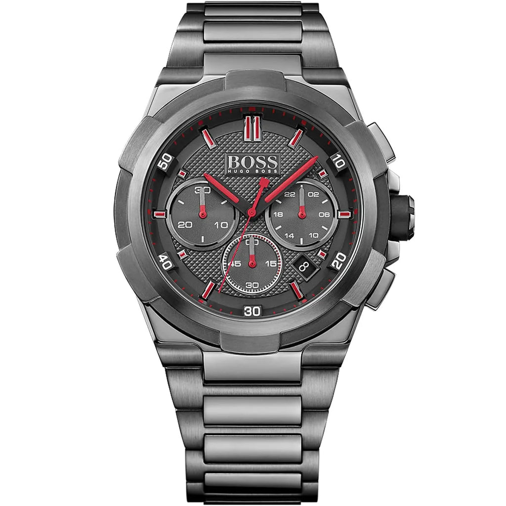 Hugo Boss Supernova 1513361 46mm Men’s Chronograph Watch – Gray Dial & Stainless Steel Bracelet