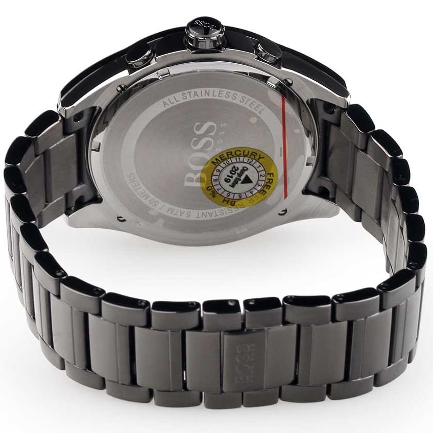 Hugo Boss Onyx 1513364 44mm Men’s Quartz Watch – Gray Dial & Gray Stainless Steel Link Bracelet