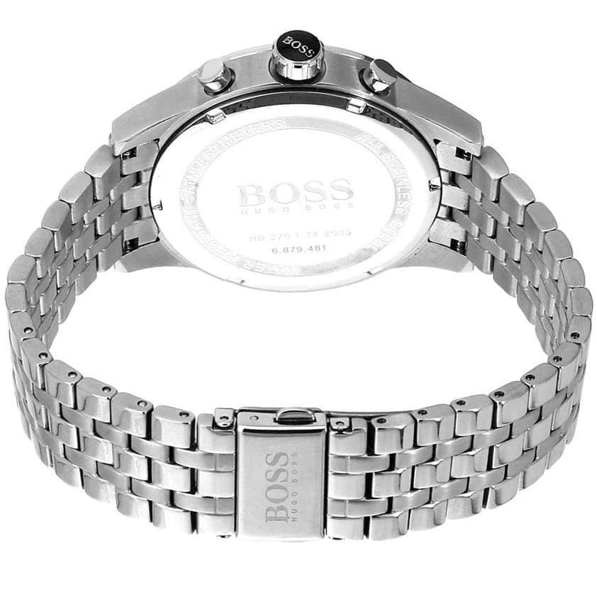 Hugo Boss Jet 1513383 41mm Men’s Chronograph Watch – Black Dial & Silver-tone Stainless Steel Link Bracelet
