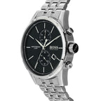Hugo Boss Jet 1513383 41mm Men’s Chronograph Watch – Black Dial & Silver-tone Stainless Steel Link Bracelet