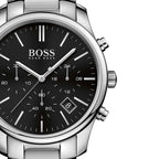 Hugo Boss Hero 1513433 44mm Men’s Chronograph Watch – Black Dial & Silver-tone Bracelet