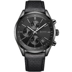 Hugo Boss Grand Prix 1513474 44mm Men’s Chronograph Watch – Black Dial & Genuine Leather Strap