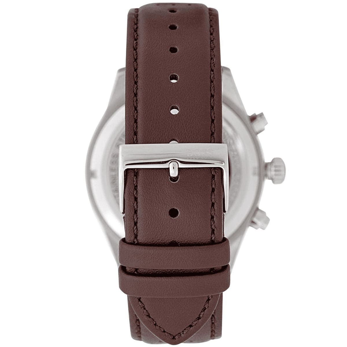 Hugo Boss Spirit 1513690 41mm Men’s Chronograph Watch – Silver Dial & Brown Textile Strap
