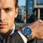 Hugo Boss Navigator 1513498 44mm Men’s Chronograph Watch – Blue Dial & Silver-tone Stainless Steel Link Bracelet