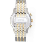 Hugo Boss Navigator 1513499 44mm Men’s Chronograph Watch – White Dial & Two-tone Stainless Steel Link Bracelet