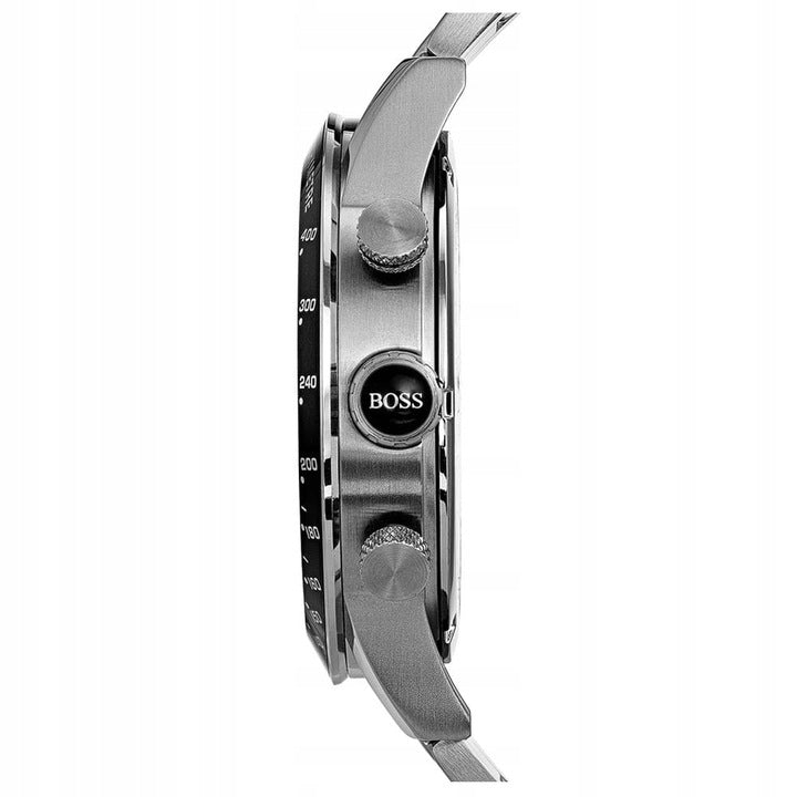 Hugo Boss Rafale 1513511 44mm Men’s Chronograph Watch – Silver Dial & Silver-tone Stainless Steel Link Bracelet