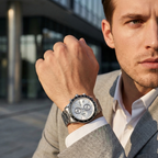 Hugo Boss Rafale 1513511 44mm Men’s Chronograph Watch – Silver Dial & Silver-tone Stainless Steel Link Bracelet