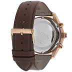Hugo Boss Grand Prix 1513604 44mm Men’s Chronograph Watch – Blue Dial & Brown Genuine Leather Strap