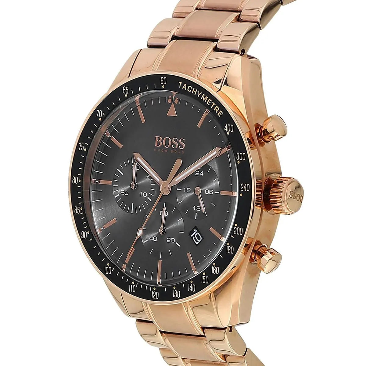 Hugo Boss Trophy 1513632 44mm Men’s Chronograph Watch – Gray Dial & Stainless Steel Bracelet
