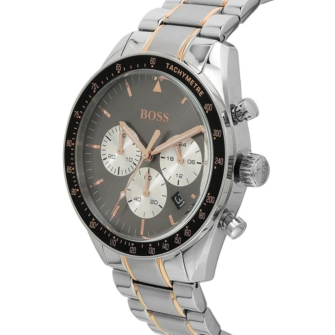 Hugo Boss Trophy 1513634 44mm Men’s Chronograph Watch – Gray Dial & Stainless Steel Bracelet