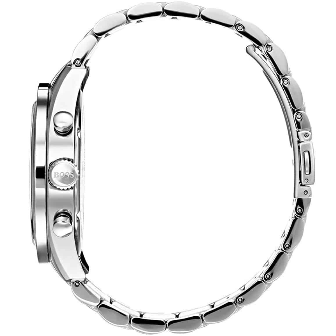 Hugo Boss Trophy 1513634 44mm Men’s Chronograph Watch – Gray Dial & Stainless Steel Bracelet