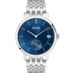 Hugo Boss Corporal 1513642 40mm Men’s Quartz Watch – Blue Dial & Stainless Steel Bracelet