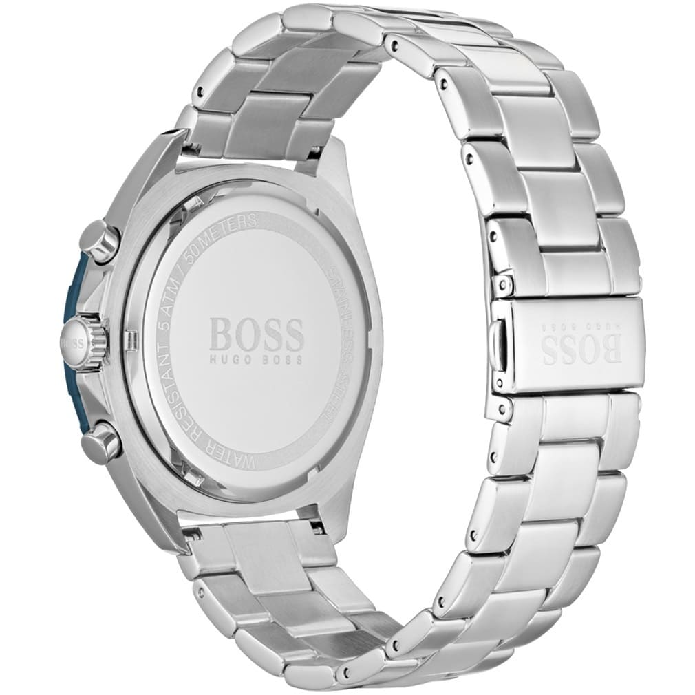 Hugo Boss Intensity 1513665 44mm Men’s Chronograph Watch – Blue Dial & Silver-tone Stainless Steel Link Bracelet