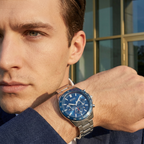 Hugo Boss Intensity 1513665 44mm Men’s Chronograph Watch – Blue Dial & Silver-tone Stainless Steel Link Bracelet