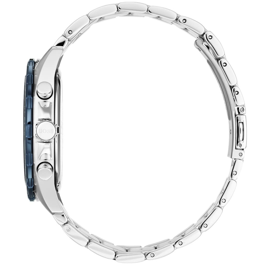 Hugo Boss Intensity 1513665 44mm Men’s Chronograph Watch – Blue Dial & Silver-tone Stainless Steel Link Bracelet