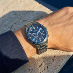 Hugo Boss Intensity 1513665 44mm Men’s Chronograph Watch – Blue Dial & Silver-tone Stainless Steel Link Bracelet