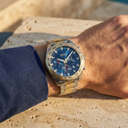 Hugo Boss Intensity 1513667 44mm Men’s Chronograph Watch – Blue Dial & Stainless Steel Bracelet