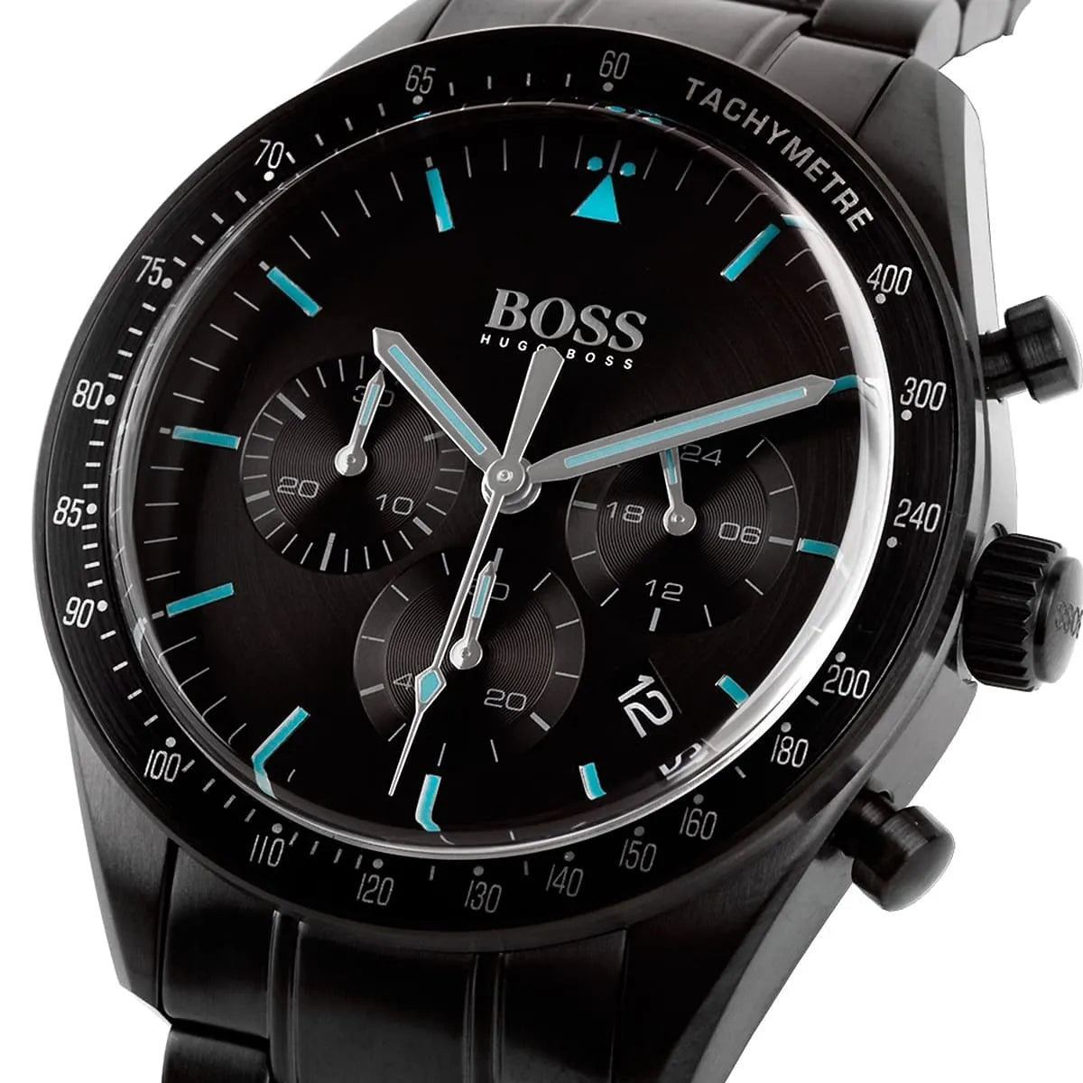 Hugo Boss Trophy 1513675 44mm Men’s Chronograph Watch – Black Dial & Stainless Steel Bracelet