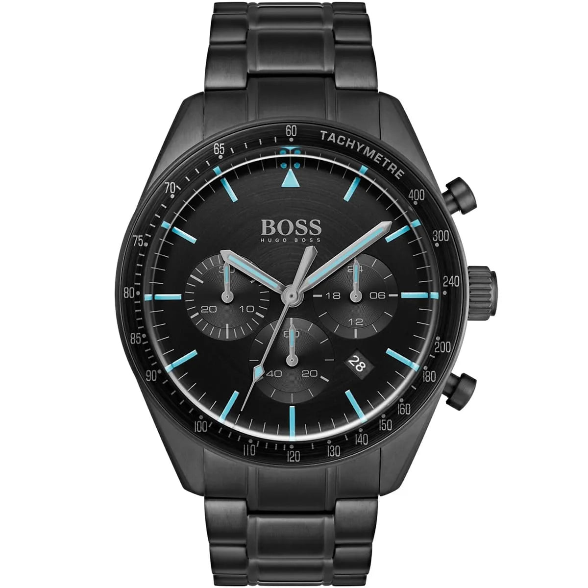Hugo Boss Trophy 1513675 44mm Men’s Chronograph Watch – Black Dial & Stainless Steel Bracelet
