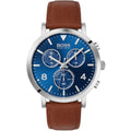 Hugo Boss Spirit 1513689 41mm Men’s Chronograph Watch – Blue Dial & Brown Genuine Leather Strap