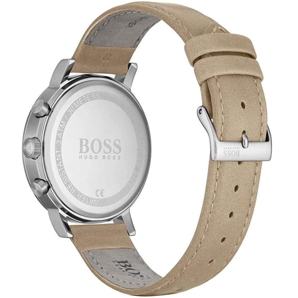 Hugo Boss Spirit 1513691 41mm Men’s Chronograph Watch – Gray Dial & Brown Genuine Leather Strap