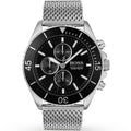 Hugo Boss Ocean Edition 1513701 46mm Men’s Chronograph Watch – Black Dial & Silver Mesh Bracelet